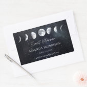 Moon Phases Celestial Event Planner Rechteckiger Aufkleber (Umschlag)