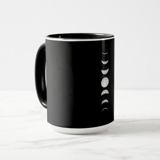 Moon Phases Cool Astronomie Tasse (Vorderseite Links)