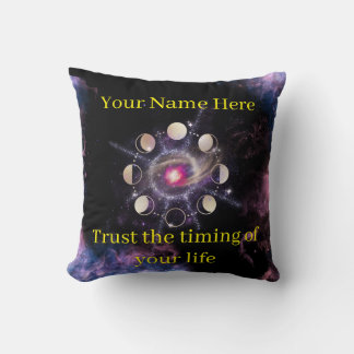 Moon Phases Decorative Pillow – Sacred Geometry &  Kissen