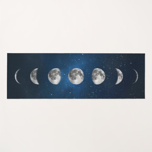 Moon Phases Galaxy Stars Yogamatte (Vorderseite (Horizontal))