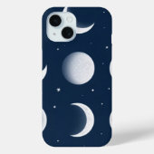 Moon Phases Grid Celestial Muster Design Case-Mate iPhone Hülle (Rückseite)