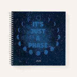 Moon Phases Journal und Sketchbook Notizblock