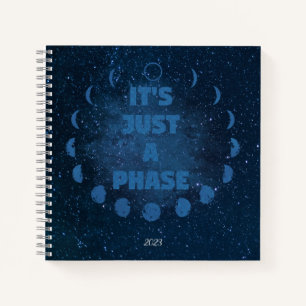 Moon Phases Journal und Sketchbook Notizblock