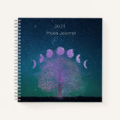 Moon Phases Journal und Sketchbook Notizblock (Vorderseite)