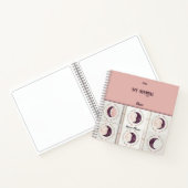 Moon Phases Journal und Sketchbook Notizblock (Innenseite)