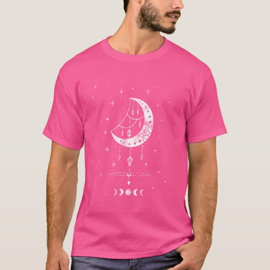 Moon Phases Magic Harmonic Sacred Geometry Astrolo T-Shirt (Vorderseite)