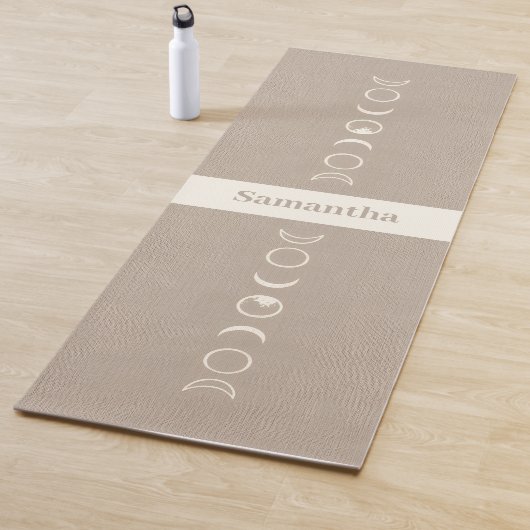 Moon Phases Microprint Boho Spiritual Yogamatte (Beispiel)