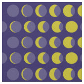 Moon Phases Mitte Jahrhundert Moderne Stoff (Nahaufnahme)