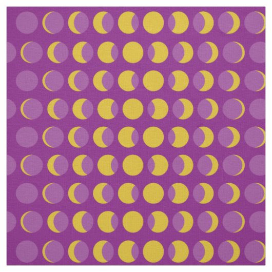 Moon Phases Mitte Jahrhundert Moderne Stoff (Muster)