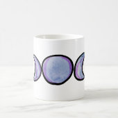 Moon Phases MoonChild Art lila Kaffeetasse (Mittel)