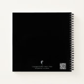 Moon Phases Notebook - Frauenverkleidung am Lunar  Notizblock (Rückseite)