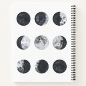 Moon Phases Notebook, Night Sky Journal Notizblock (Rückseite)