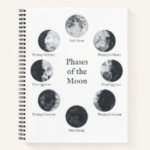 Moon Phases Notebook, Night Sky Journal
