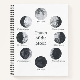 Moon Phases Notebook, Night Sky Journal Notizblock