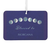 Moon Phases Personalized Autolufterfrischer (Rückseite)