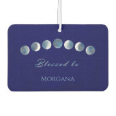 Moon Phases Personalized Autolufterfrischer (Vorderseite)