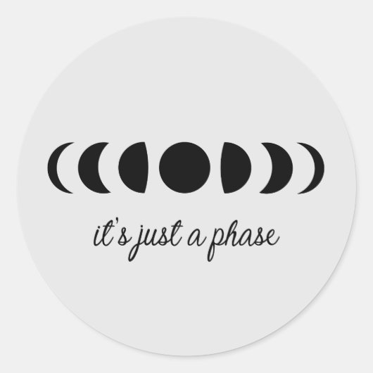 Moon Phases Stickers (Vorderseite)