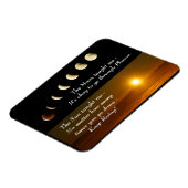 Moon Phases Sun erhöhen Inspiration Zitat Magnet (Linke Seite)