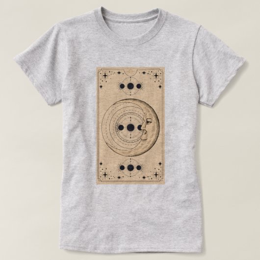 Moon Phases Tarot Lockerer T - Shirt (Design vorne)