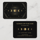 Moon Phases Tarot Reader Astrologer Visitenkarte (Vorne/Hinten)