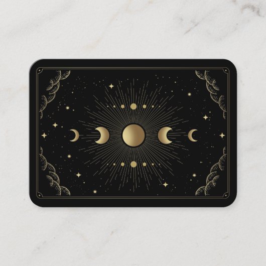 Moon Phases Tarot Reader Astrologer Visitenkarte (Vorderseite)