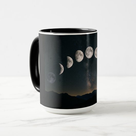 Moon Phases Tasse (Vorderseite Links)