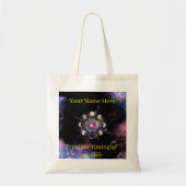 Moon Phases Tote Bag – Sacred Geometry & Personal Tragetasche (Vorne)