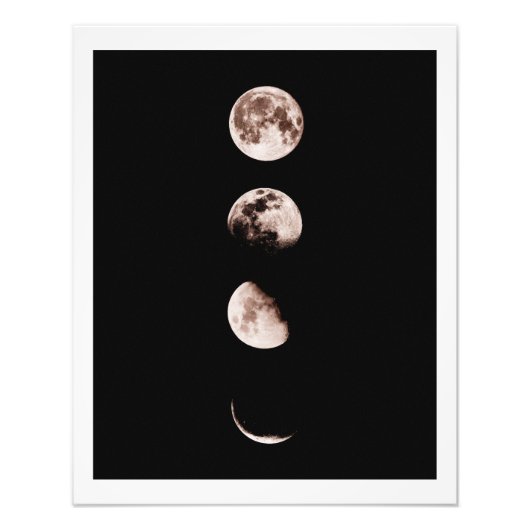 Moon Phases Wall Art – Celestial Home Decor Fotodruck (Vorne)
