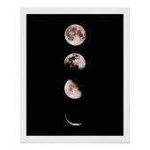 Moon Phases Wall Art – Celestial Home Decor Poster (Vorderseite)