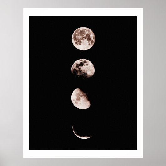Moon Phases Wall Art - Celestis Wohngestaltung Poster (Vorne)