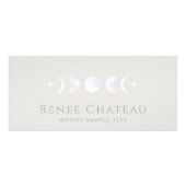 Moon Phases Wellness-Center Salon Geschenkzertifik Werbekarte (Vorne)