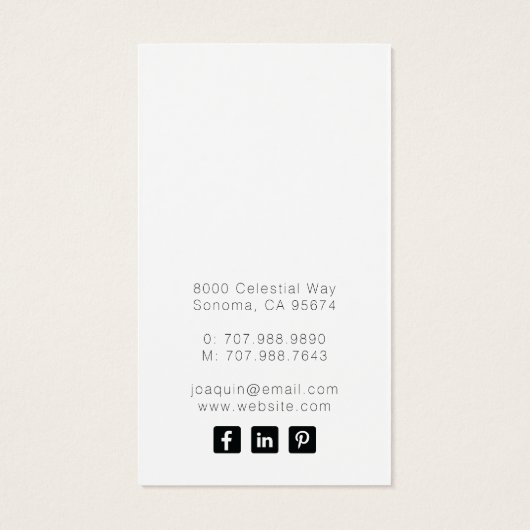 Moon Phases Zodiac Earring Juwelierkarten (Rückseite)