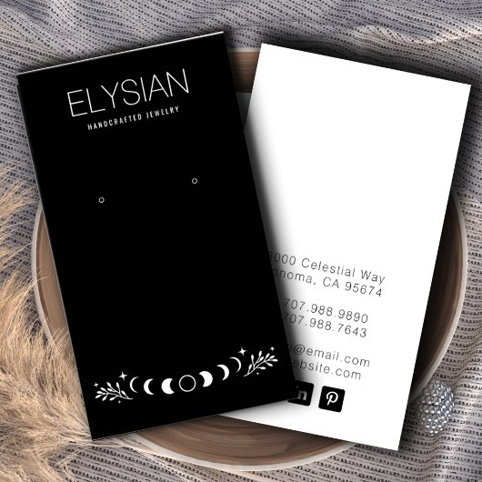 Moon Phases Zodiac Earring Juwelierkarten