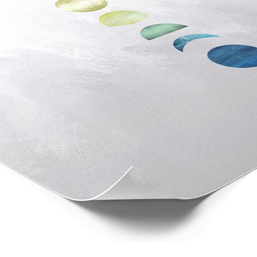 Moon Phones Wall Art Poster (Ecke)