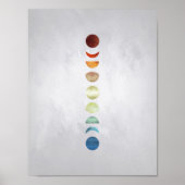 Moon Phones Wall Art Poster (Vorne)