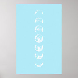 Moon Phones Wall Art Poster