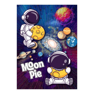 Moon Pie Stärke in dir Astronaut Wandkunst Poster