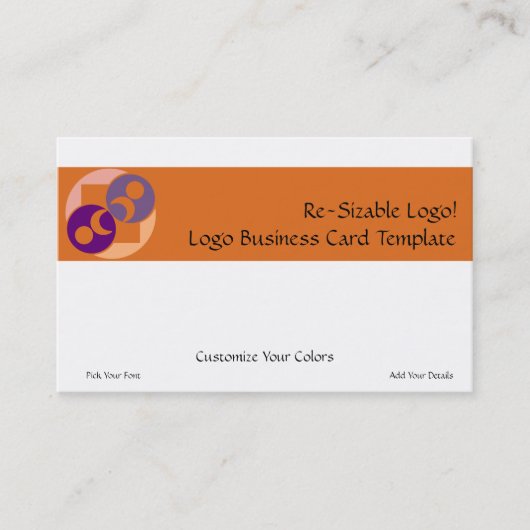 Moon Planet Logo Visitenkarte (Vorderseite)