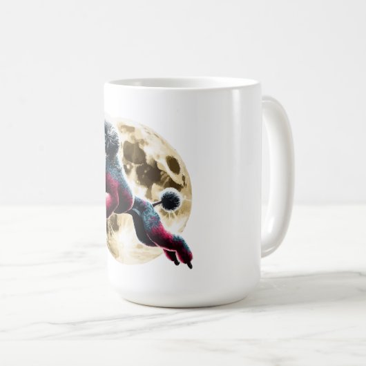 Moon Poodle Kaffeetasse (VorderseiteRechts)
