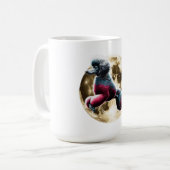 Moon Poodle Kaffeetasse (Vorderseite Links)