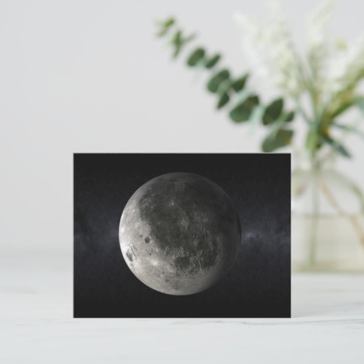Moon Postcard Postkarte (Stehend Vorderseite)