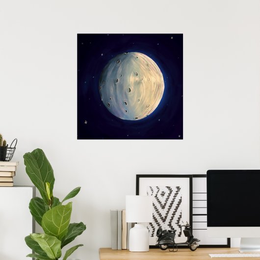 Moon Poster (Heimbüro)