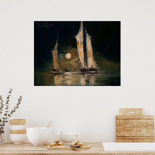 Moon Poster (Küche)