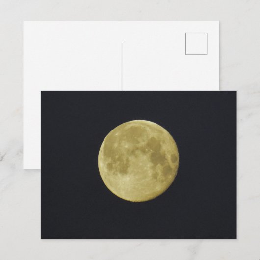 Moon Postkarte (Vorne/Hinten)