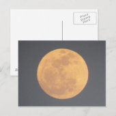 Moon Postkarte (Vorne/Hinten)