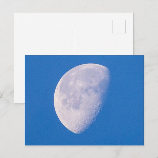 Moon Postkarte (Vorne/Hinten)