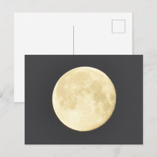 Moon Postkarte (Vorne/Hinten)