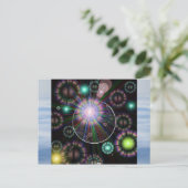 Moon Postkarte (Stehend Vorderseite)