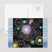 Moon Postkarte (Vorne/Hinten)