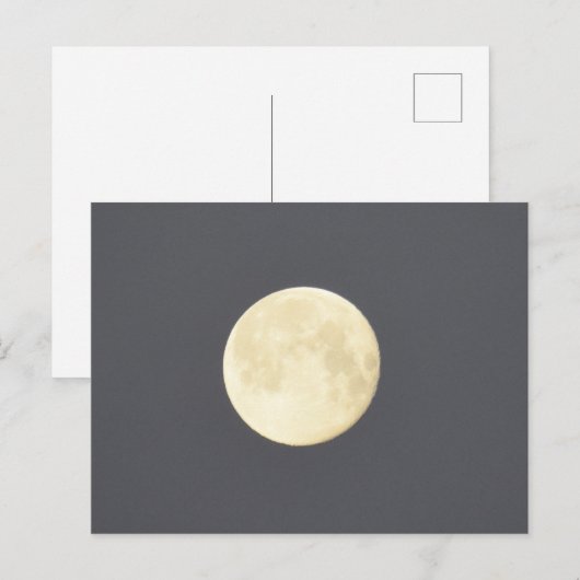 Moon Postkarte (Vorne/Hinten)